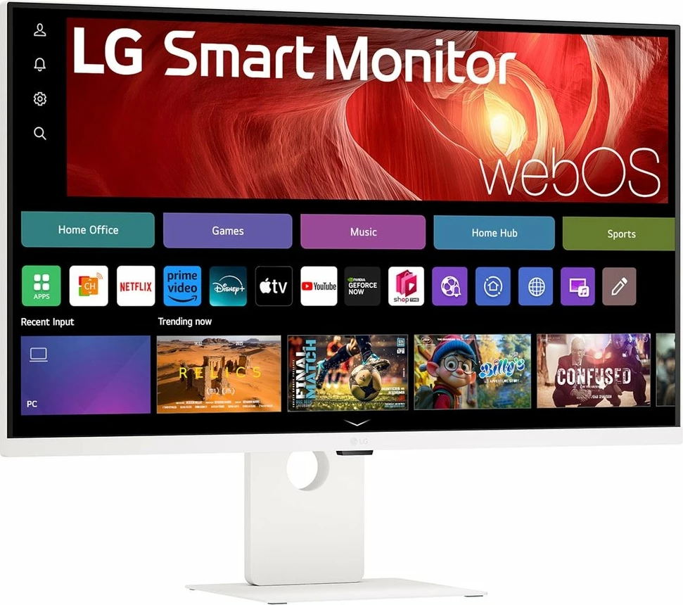 Monitor smart LG 37U730SA-W 36.5\" 4K UHD IPS webOS USB-C 65W, i bardhë
