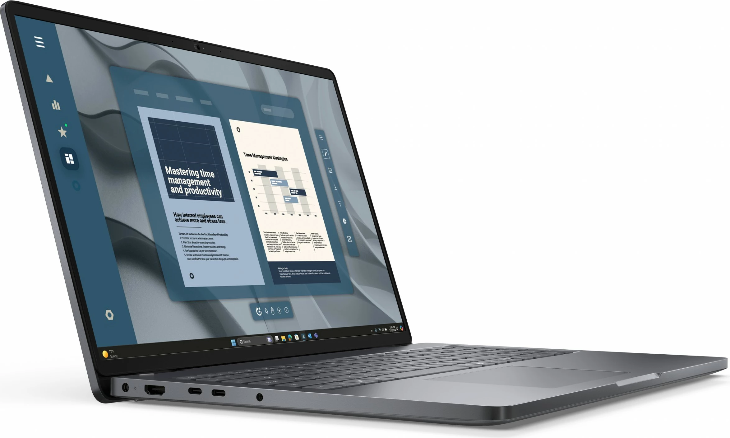 Kompjuter Dell Pro 16 PC16255, AMD Ryzen 5, 16GB RAM, 512GB SSD, Windows 11 Pro, gri