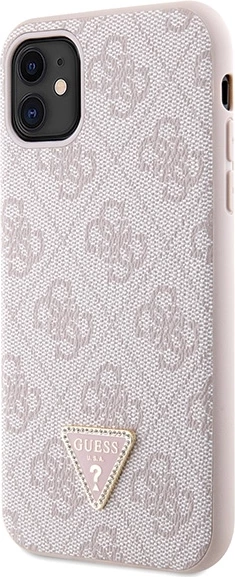 Mbështjellës Guess GUHCN61P4TDSCPP për iPhone 11/XR, Crossbody 4G Metal Logo, Rozë me rrip