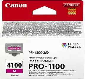 Kartrixhe boje Canon LUCIA PRO II PFI-4100, Standard Yield, 905 faqe, Magenta