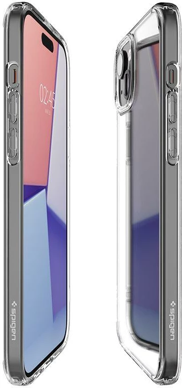 Mbështjellës Spigen Crystal Hybrid për iPhone 15 Plus, Transparent