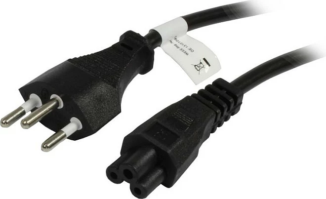 Kabllo rryme Synergy21, prizë zvicerane Type J në IEC C5 (Mickey Mouse), 1.8m, e zezë