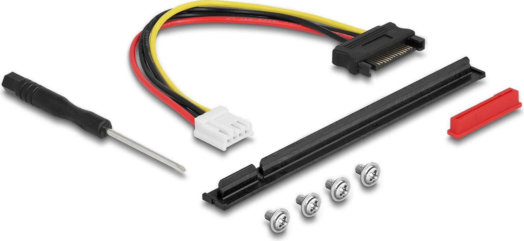 Adapter DeLOCK M.2 Key A+E në PCIe x16 NVMe, PCIe 4.0, kabllo 20 cm, këndor, i zi