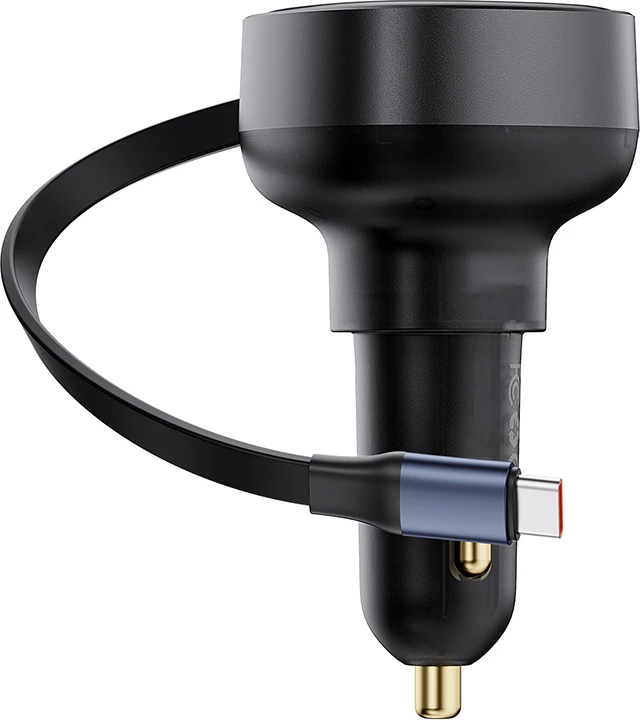 Karikues veture Baseus Enjoyment Pro, USB-C (femër/mashkull), 60W, i zi