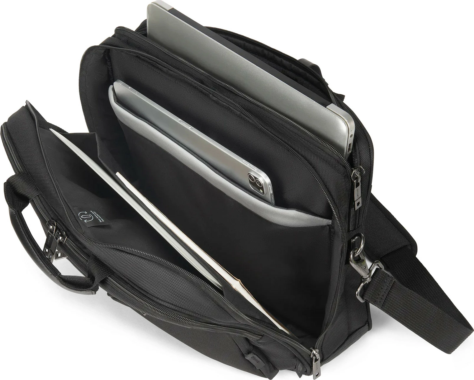 Çantë për laptop DICOTA D3250801 SEVEN, 14", briefcase, e zezë