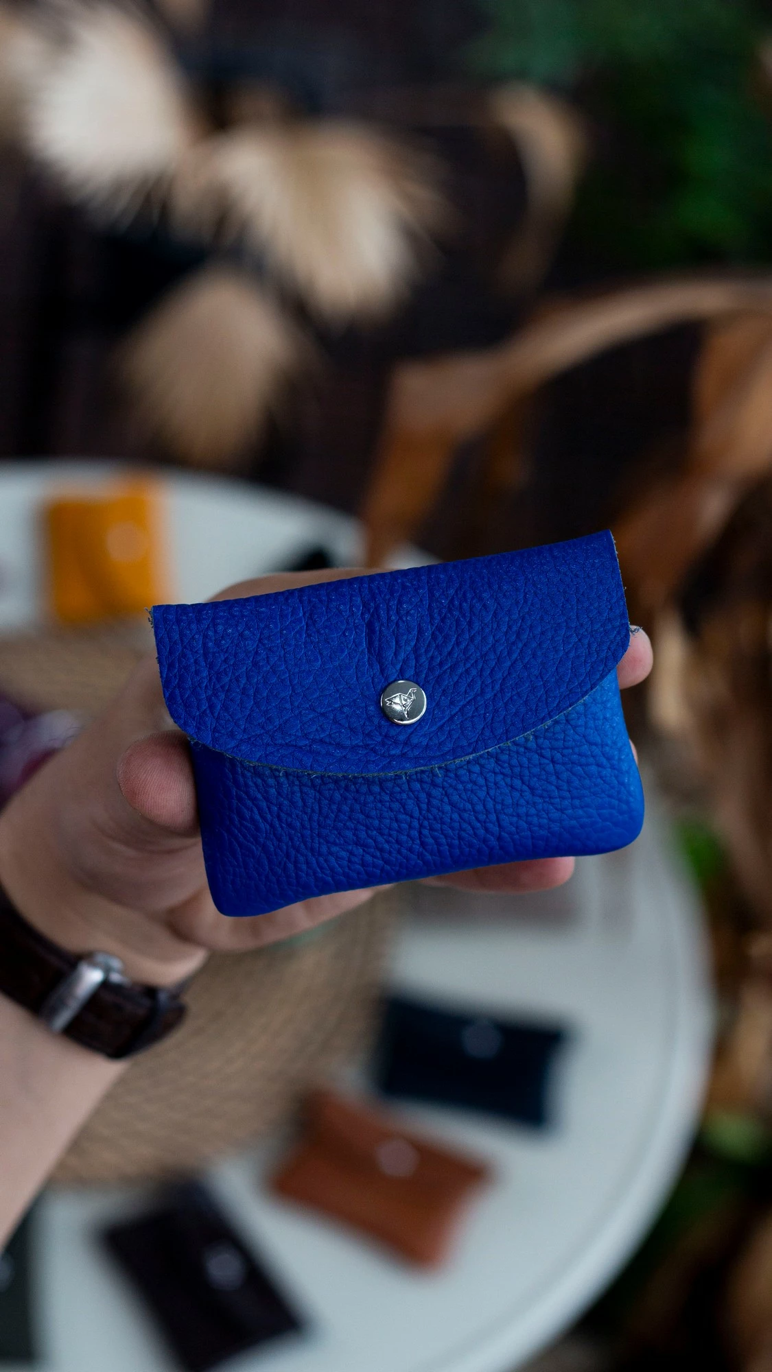 Mbajtës kartelash Zoozie Bags, Murcia, ngjyrë sax blue