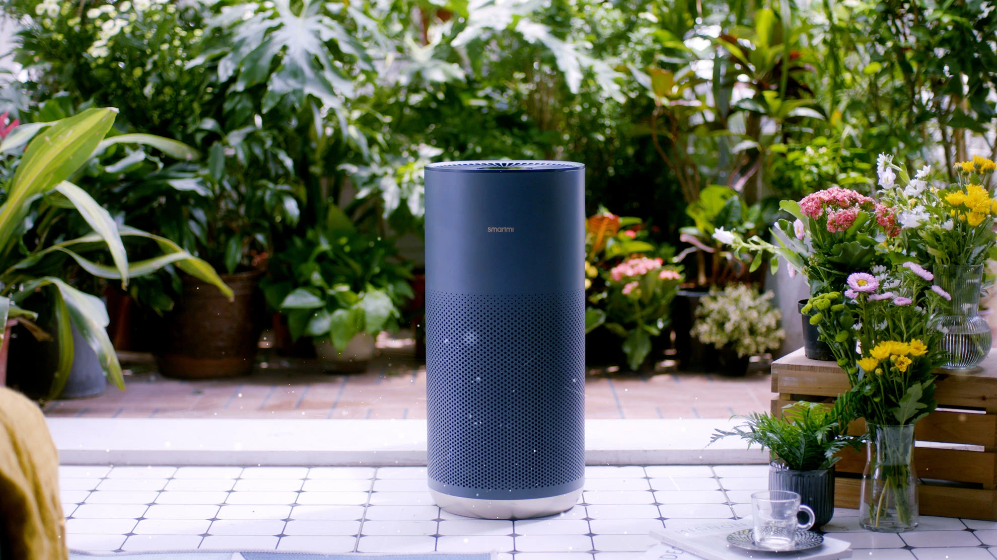 Pastrues ajri Smartmi Air Purifier 2, 40 W, për 26-45 m², HEPA H13 + karbon aktiv, UV-C, gri