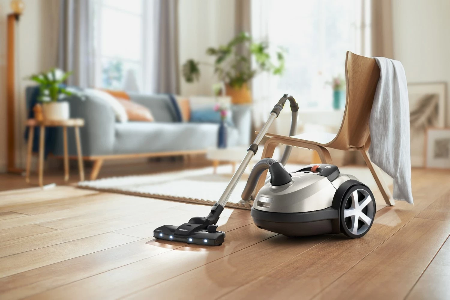 Fshesë me korrent Philips Performer LED XD 8152/12, Gri