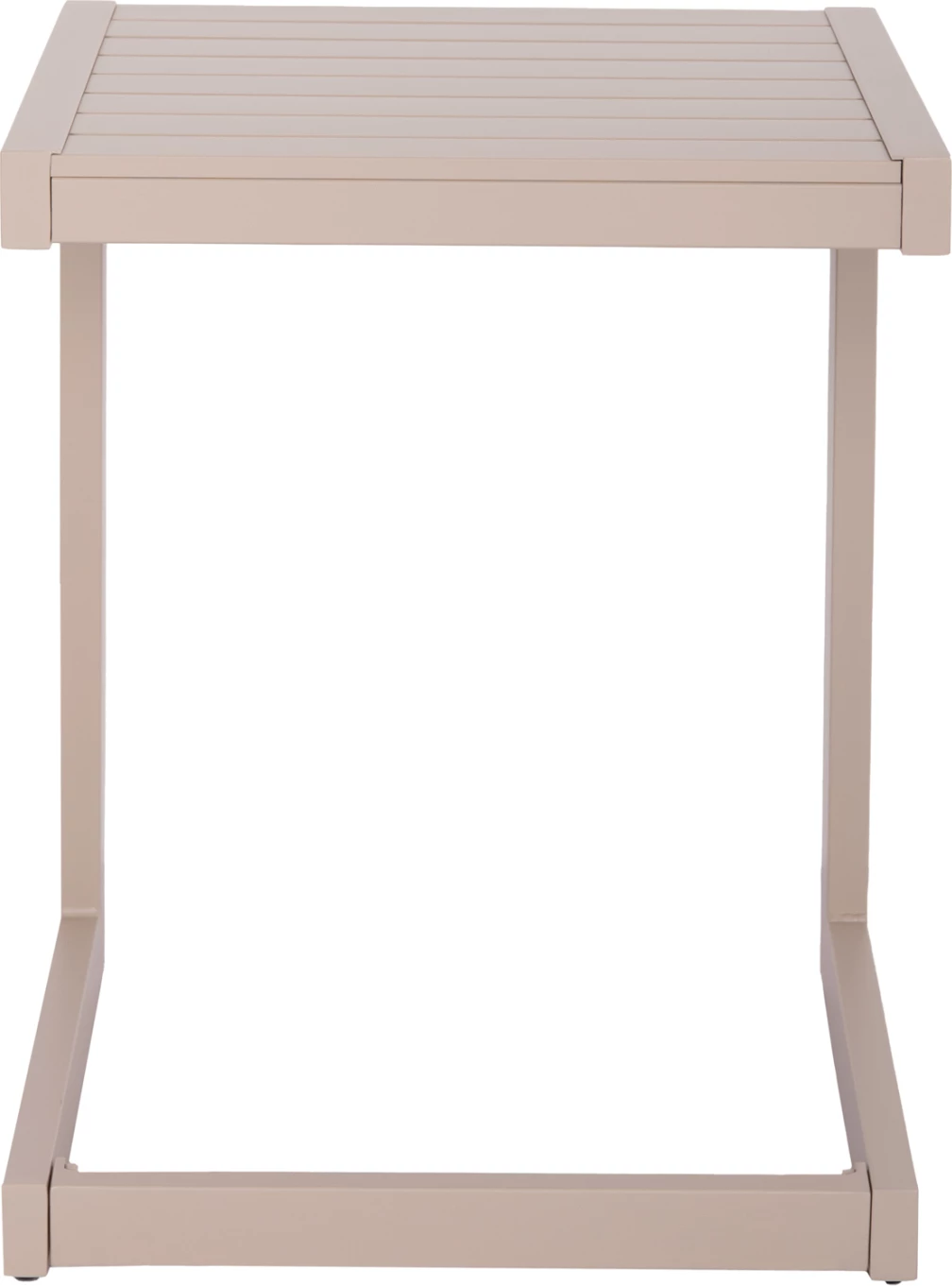 Tavolinë anësore për shezlong, alumin, ngjyrë shampanjë, BELLING FH6274.04, 42x43x53cm
