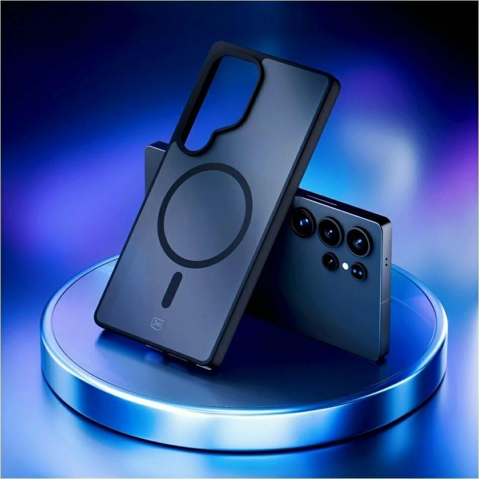 Mbështjellës 3MK Smoke MagCase për Samsung Galaxy S25 Ultra, MagSafe-kompatibil, gri, 1 copë