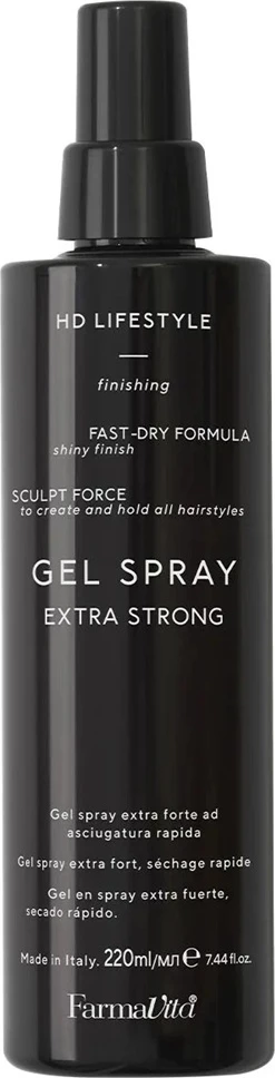 Spërkatës për flokë Farmavita HD Lifestyle Gel Spray Extra Strong për femra 220ml
