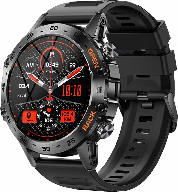 Smartwatch VELTORI unisex, e zezë