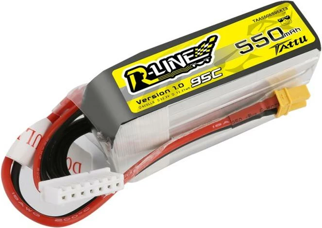 Bateri LiPo Tattu R-Line 550mAh 22.2V 95C 6S1P XT30