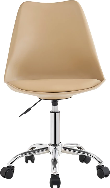 Karrige zyre Gaston II, pp-pu, ngjyrë kapuçino, 48x57x77-90cm