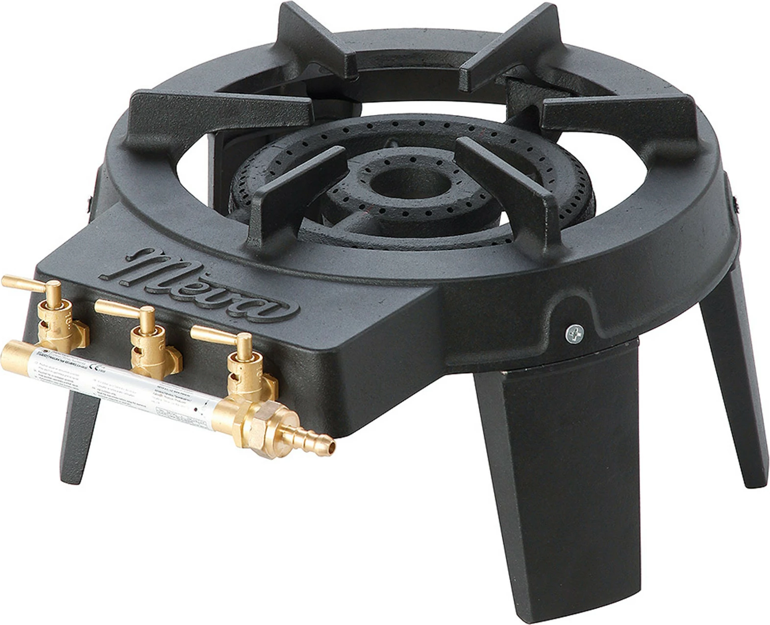 Sobë industriale me gaz Meva GS18001, 3 djegës, 9.8kW, me aksesorë lidhës