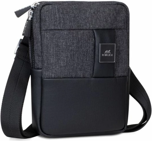 Çantë crossbody për tablet RIVACASE 8810, deri 8", e zezë melange