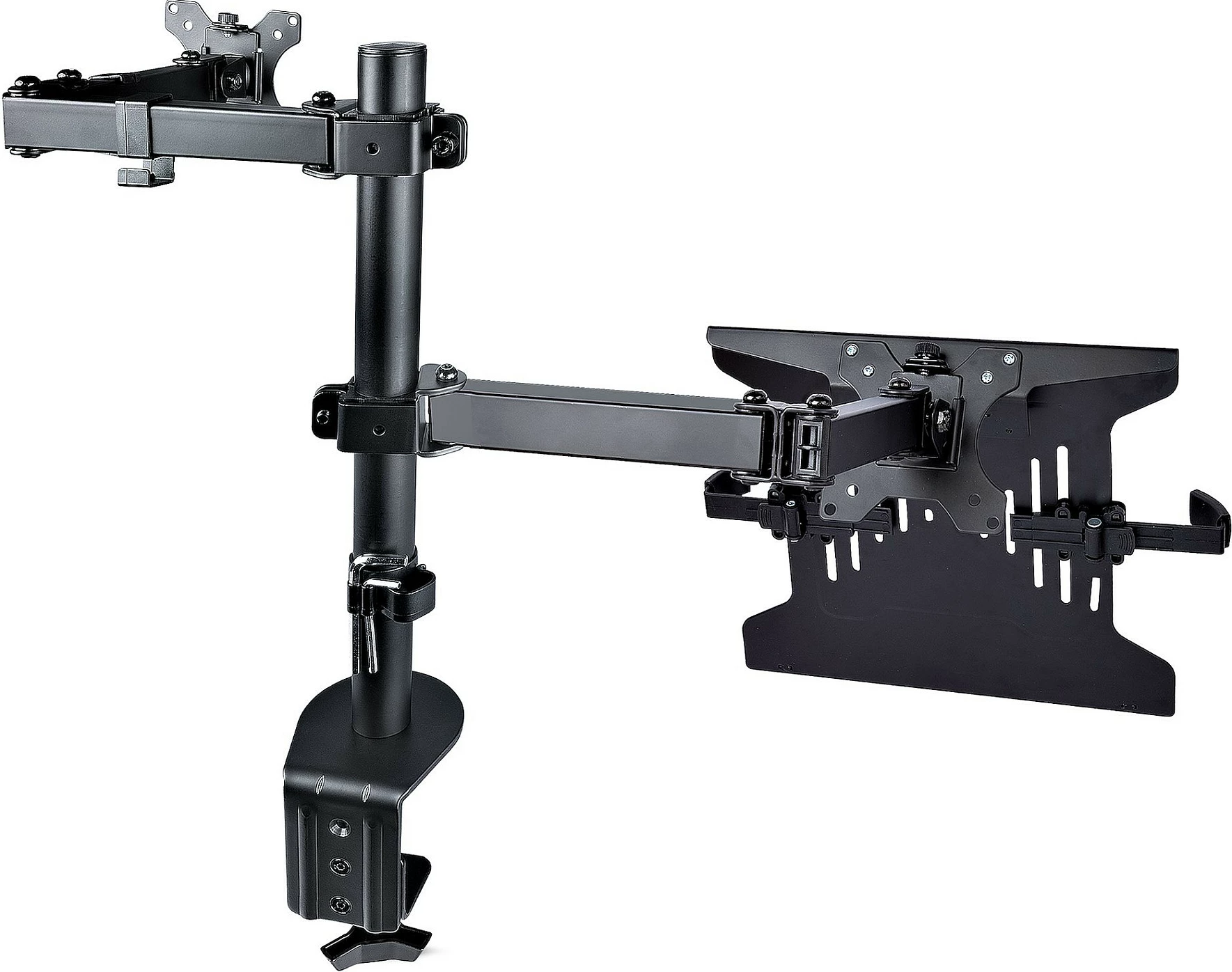 Mbajtëse monitori dhe laptopi StarTech, krah i rregullueshëm me C-klemë, VESA 75x75/100x100, deri 34", e zezë