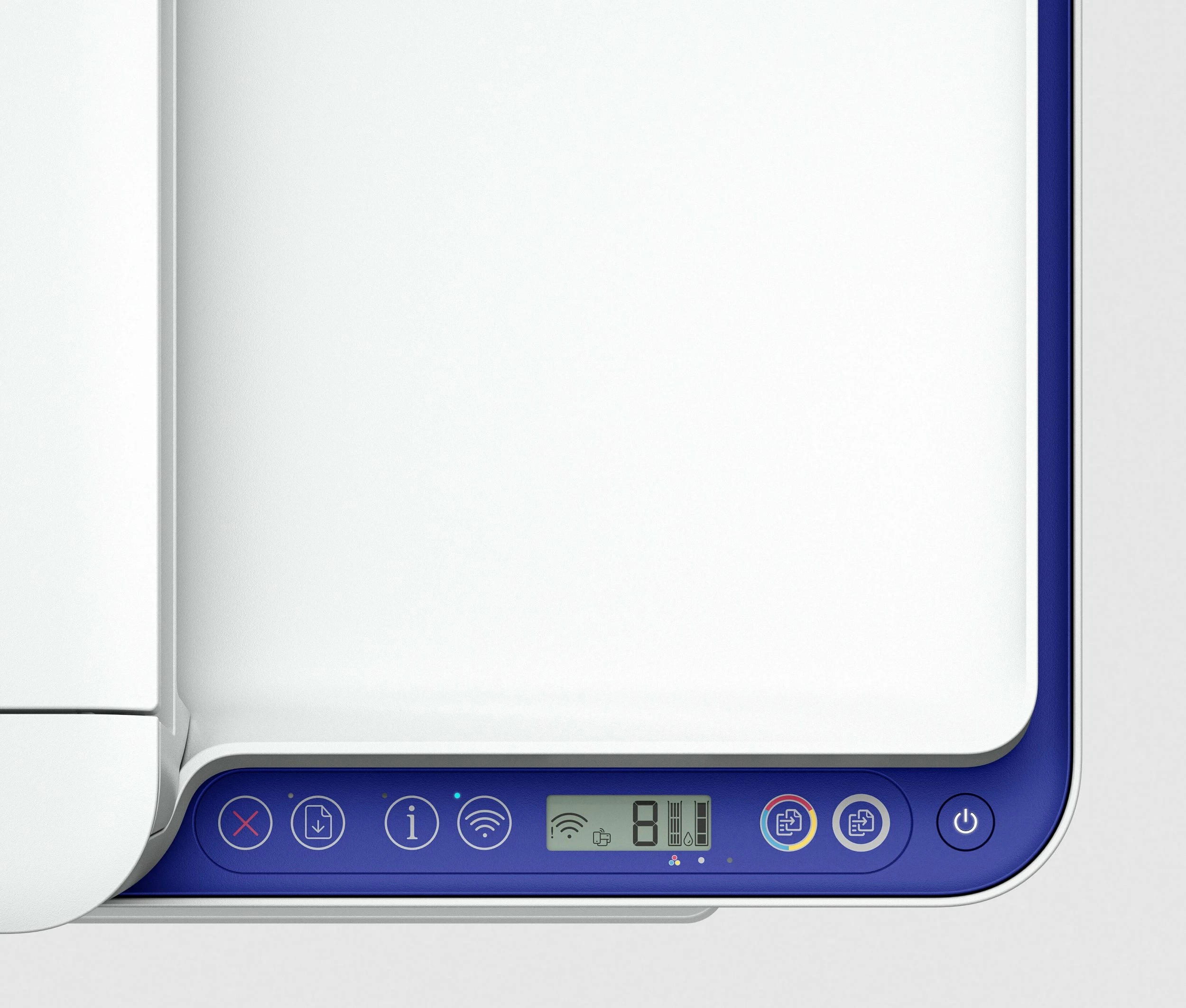 Printer multifunksional HP DeskJet 4230e 60K30B, inkjet ngjyrë, A4, Wi‑Fi, USB, ADF 35 fletë, blu
