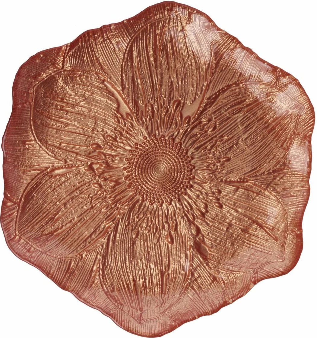 Set pjatash ëmbëlsirash (6 copë), Hermia, Elroy6p, portokalli, 22x22cm