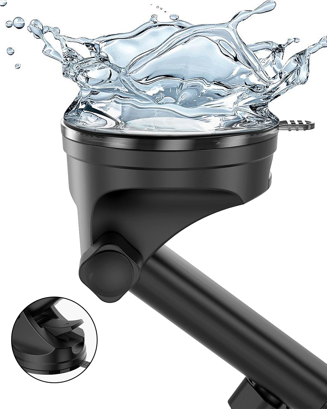 Mbajtës për celular Dudao F5N+, gravitacional, me kupë thithëse, i zi