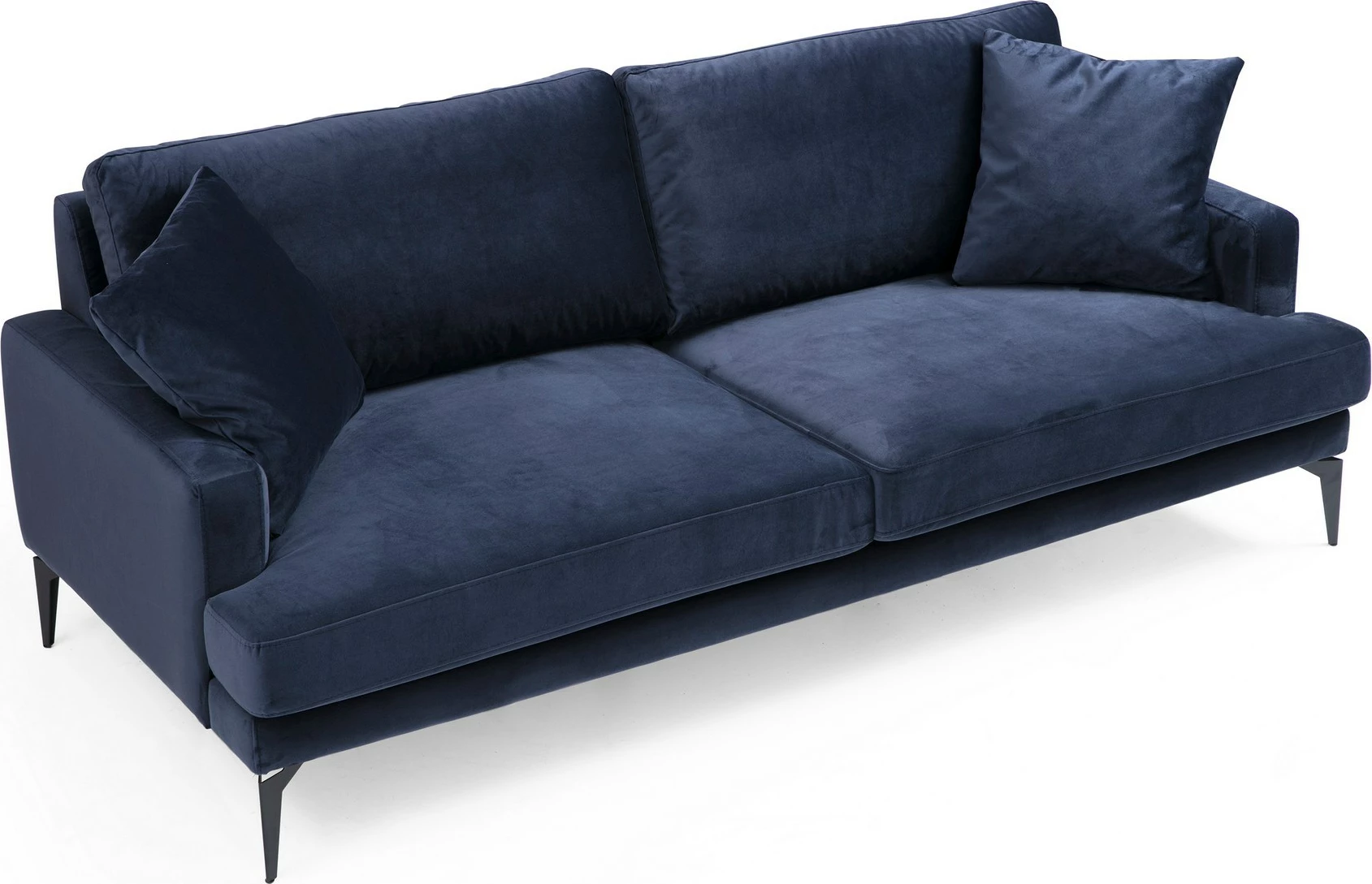 Divan treshe, ngjyrë blu e errët, Atelier del Sofa, Papira 3 vendësh