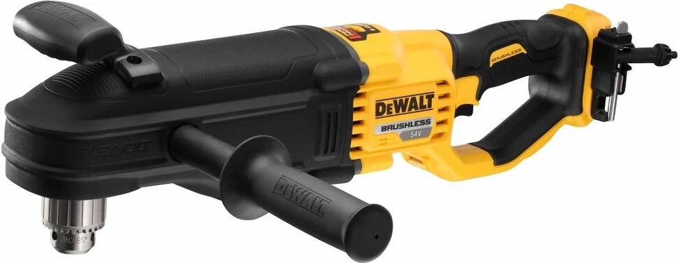 Vrtalik këndor Dewalt DCD470N 54V XR brushless bare tool, në kuti TSTAK VI, e verdhë/zezë