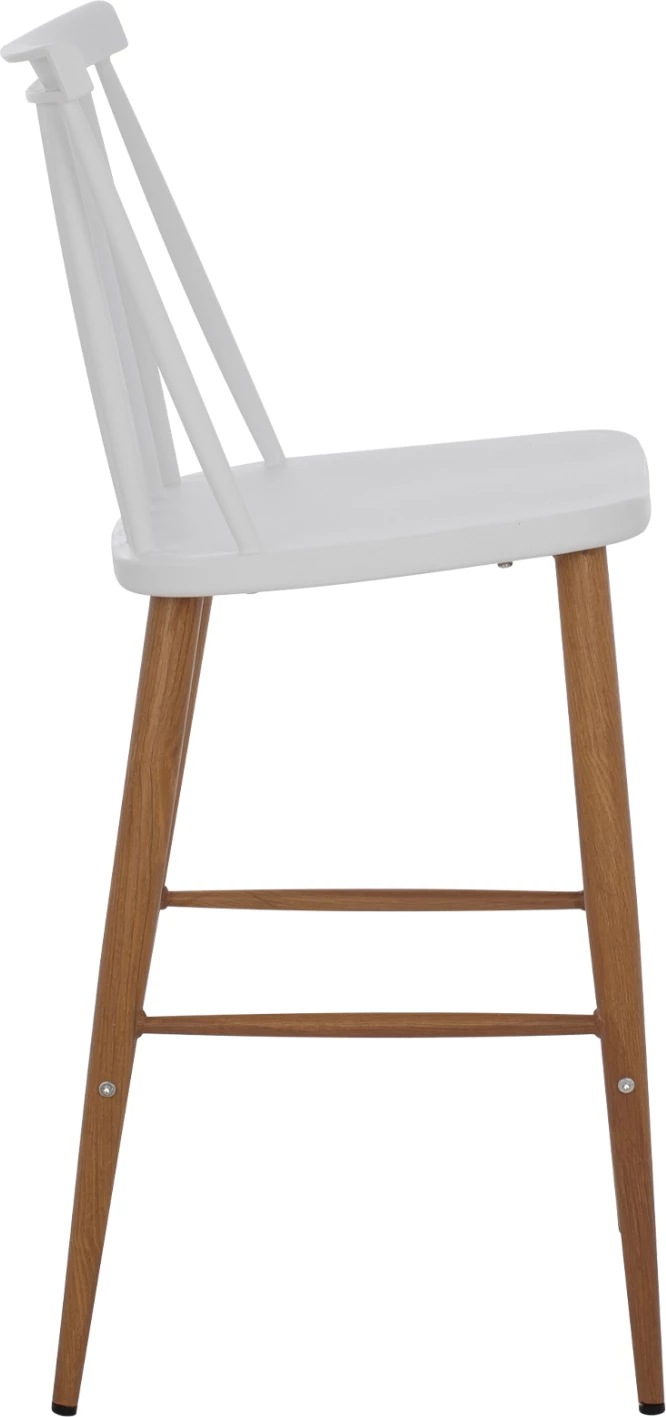 Karrige për bar FH9300.01 e bardhë, lartësi mesatare, 43x45x97 cm, set prej 2 copë