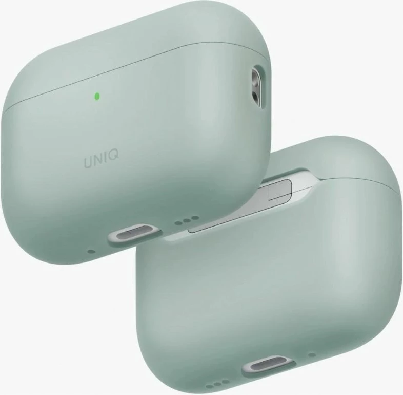 Kutia silikoni për AirPods Pro 3 UNIQ Lino, e gjelbër