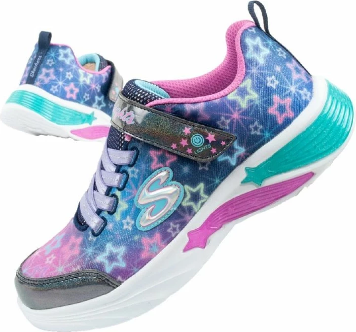 Atlete fëmijë Skechers, shumëngjyrëshe