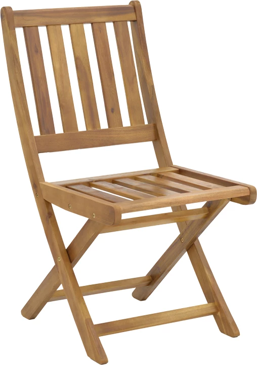 Karrige palosëse Elijie, dru akacie, ngjyrë natyrale, 45x62x90cm