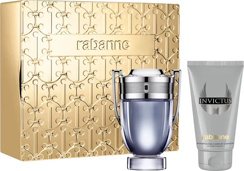 Set Eau de Toilette dhe xhel dushi Paco Rabanne Invictus për meshkuj 100ml + 100ml