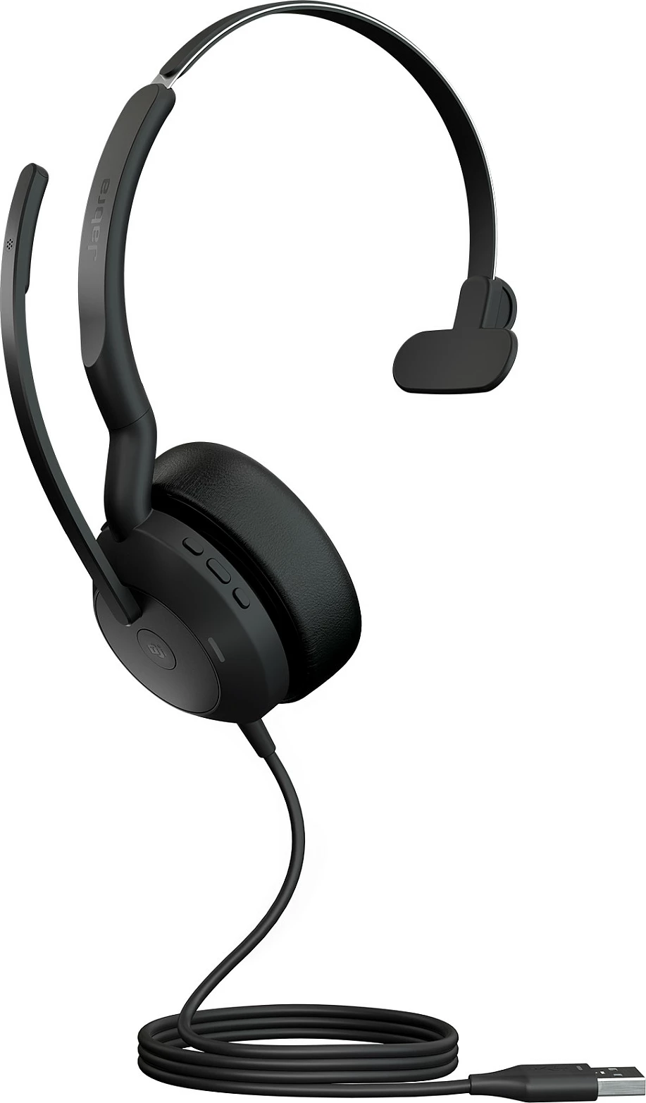 Kufje Jabra Evolve2 50, USB-A MS Mono, Wired, 20 - 20000 Hz, Office/Call center, 99 g, Black