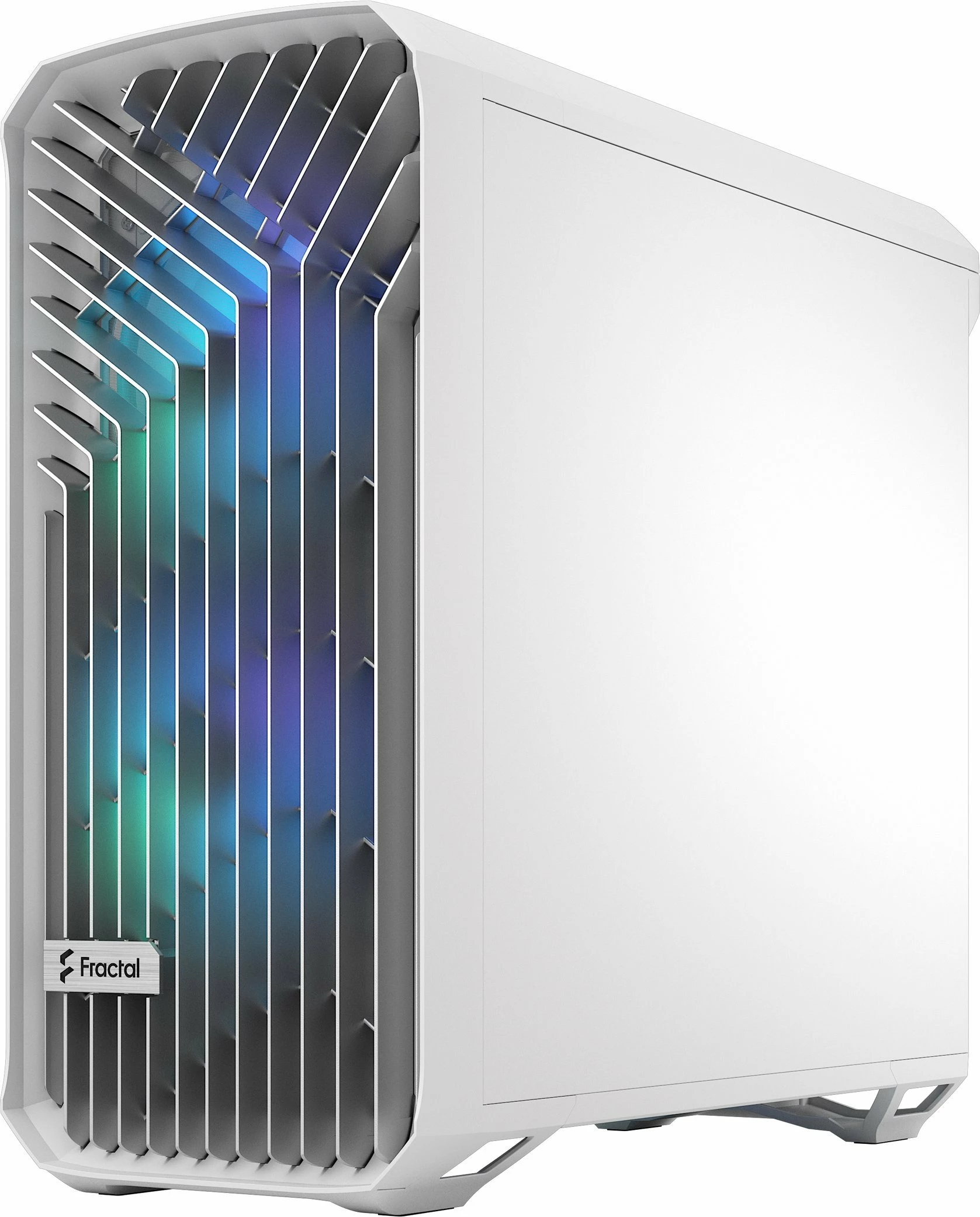 Kasë Fractal Design Torrent RGB TG Clear Tint (FD-C-TOR1A-07) Full Tower ATX/eATX, 5 ventilatorë, USB-C, e bardhë