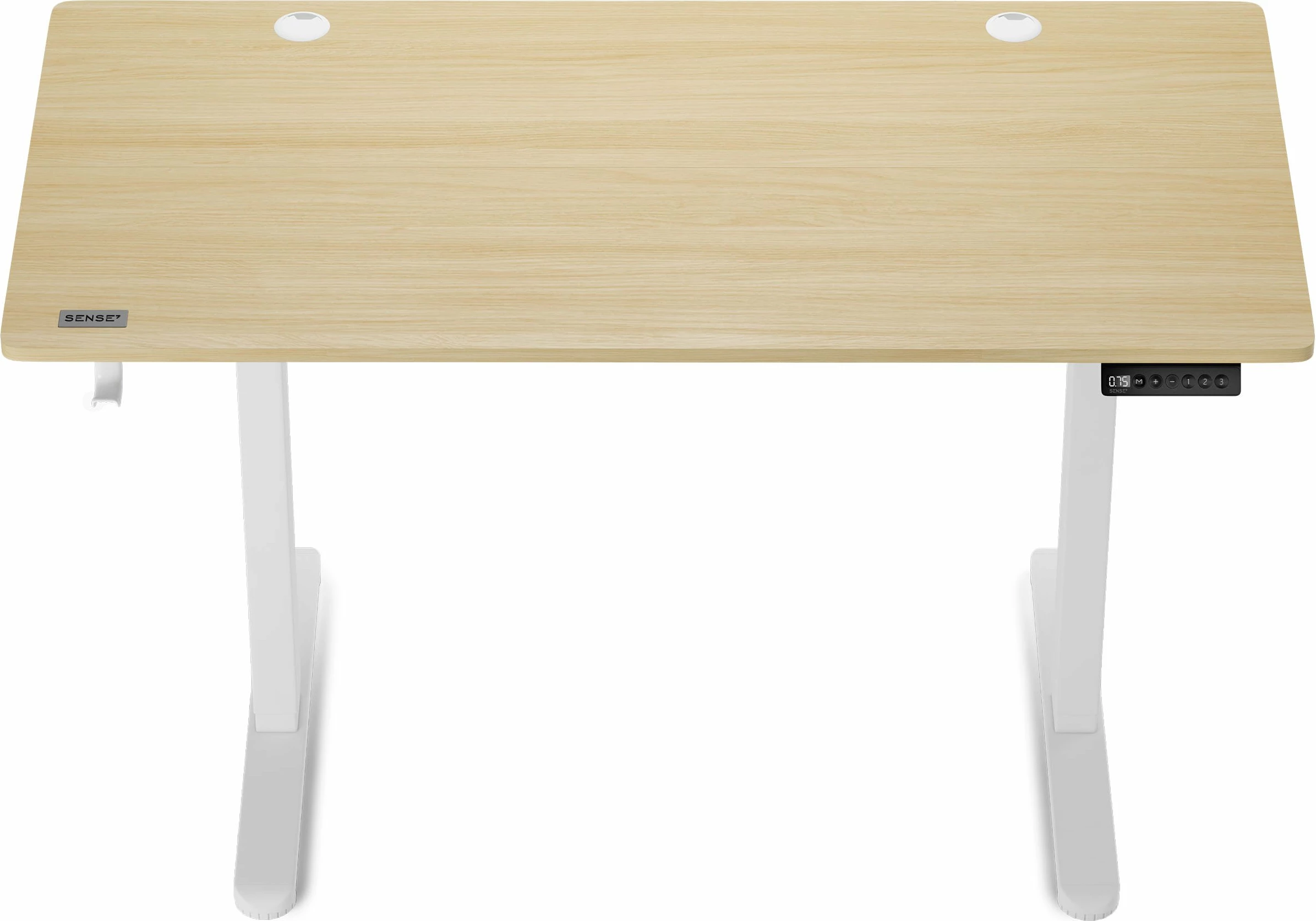 Tavolinë elektrike SENSE7 NOJO 120x60 cm, pishë/e bardhë