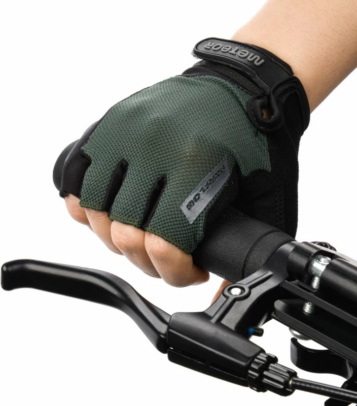 Doreza biçiklete Meteor për meshkuj/femra, të zeza/jeshile