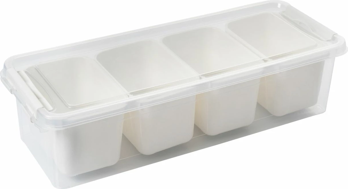 Set kuti plastike për organizim (4 copë), Hermia, 4Lukutu10, transparente