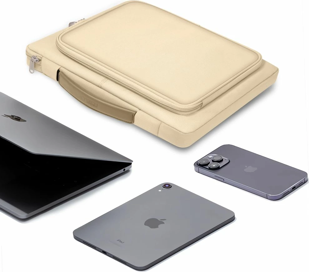 Çantë laptopi Tech-Protect Basic Bag, 13-14 inç, bezhë