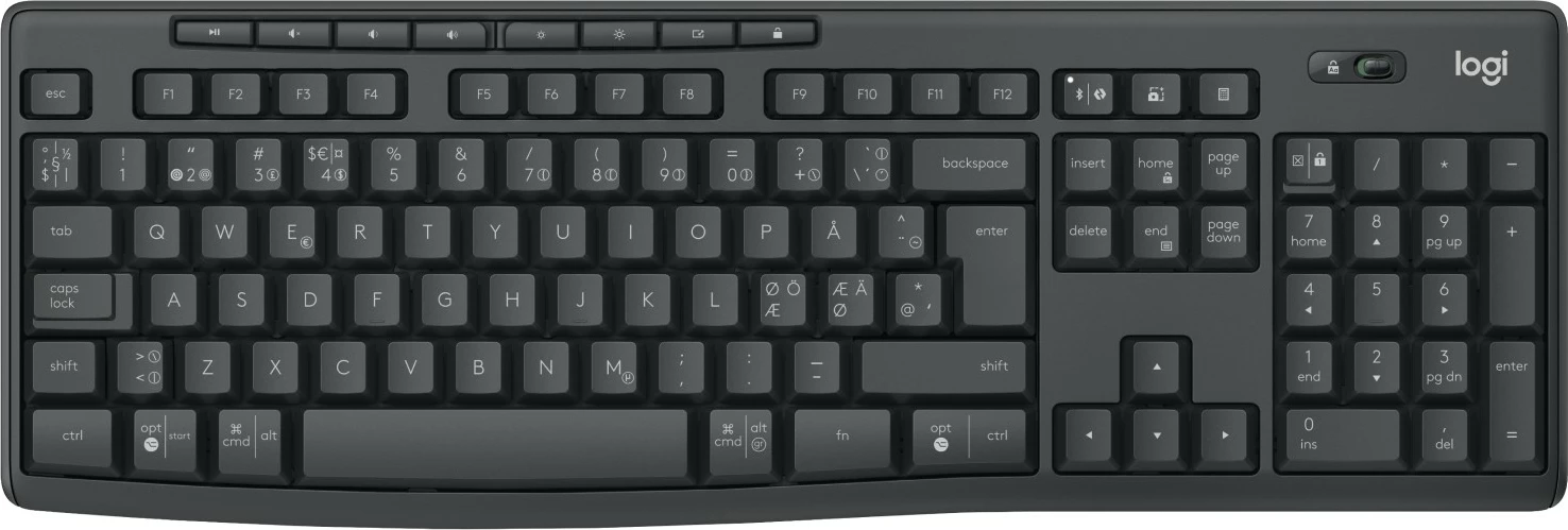Set maus e tastierë Logitech MK370 Combo for Business, wireless, Bluetooth, QWERTY, grafit