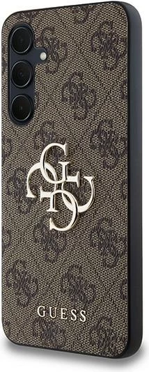 Mbështjellës Guess 4G Big Metal Logo për Samsung Galaxy A35, kafe