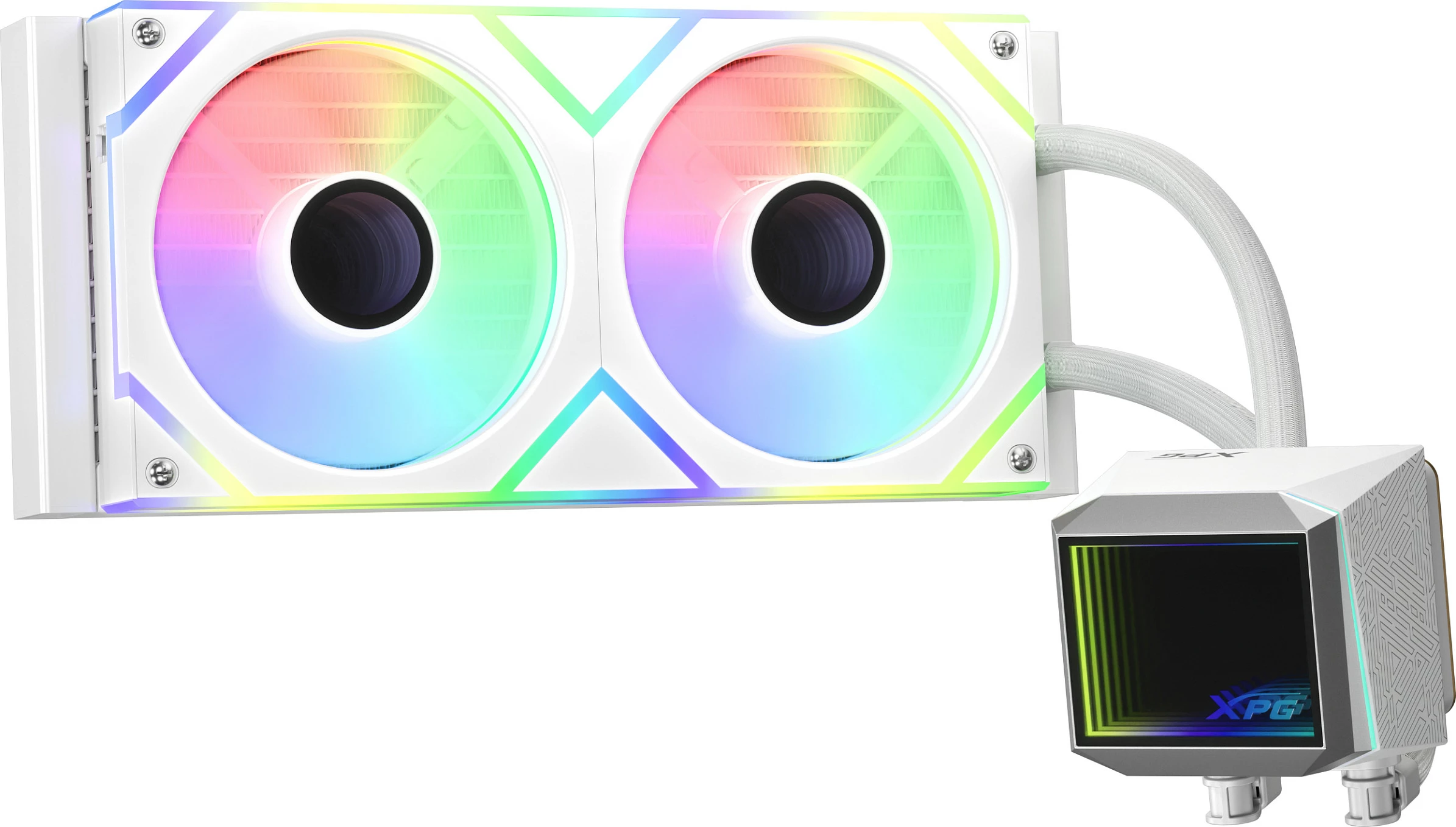 Ftohës lëngshëm CPU XPG LEVANTE II 240, radiator 240mm, 2x120mm ARGB, i bardhë