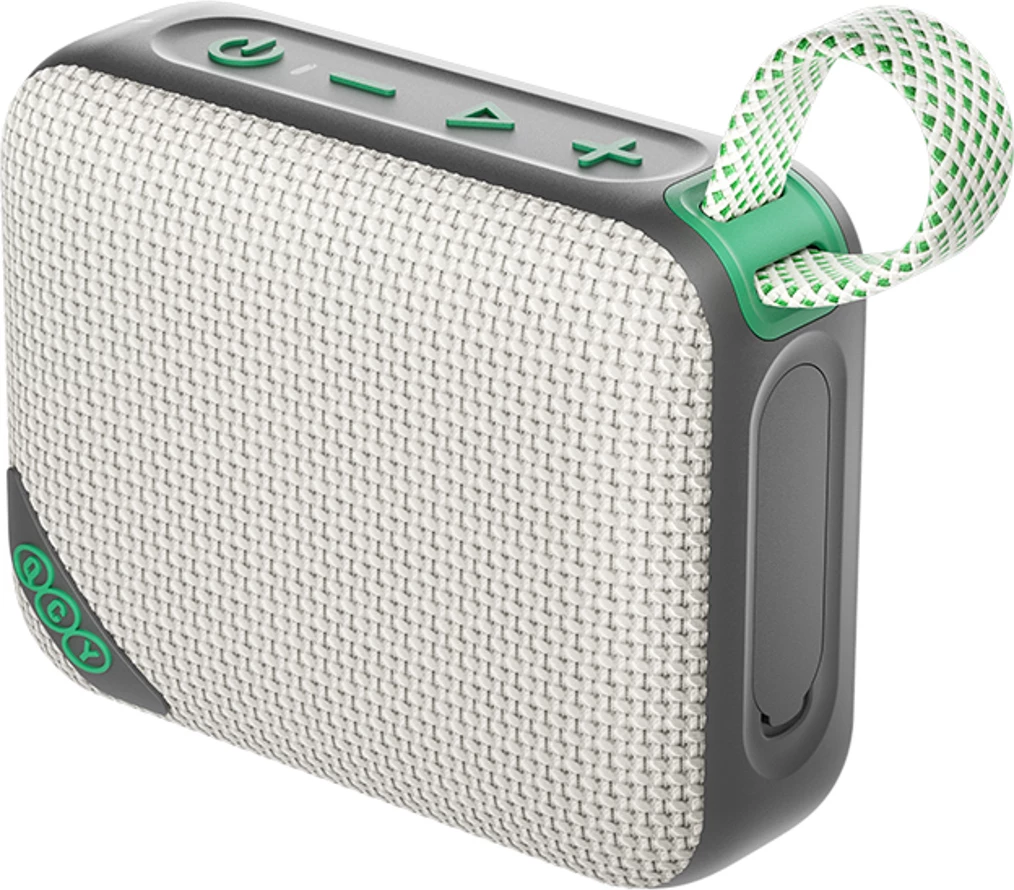 Altoparlant Bluetooth QCY SP2 IP67 5W RGB TWS microSD USB-C 1000mAh gri-jeshil