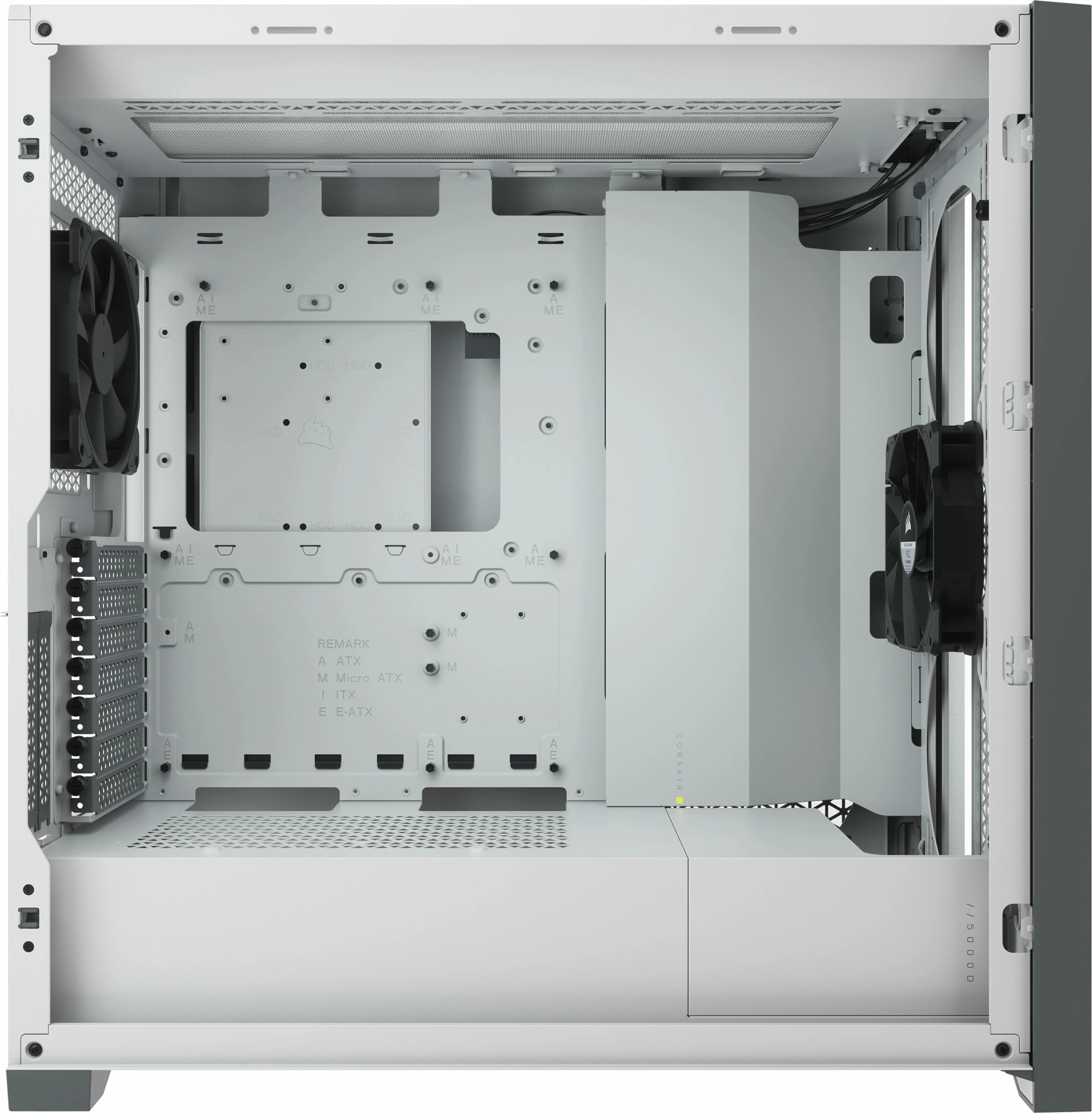 Kasë Corsair 5000D AIRFLOW, Midi Tower, ATX/EATX/micro ATX/Mini-ITX, e bardhë