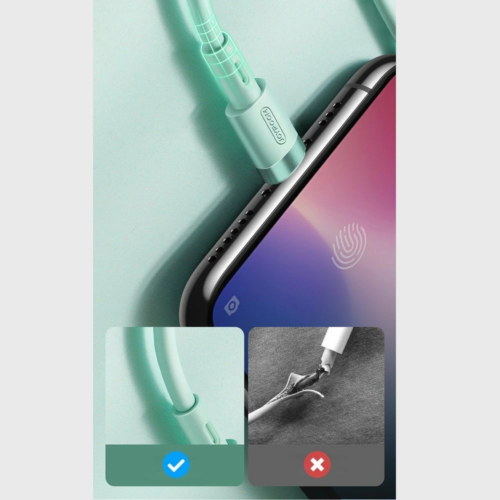 Kabllo Joyroom S-1224N2, USB-A në Lightning, 1.2m, 2.4A, e zezë