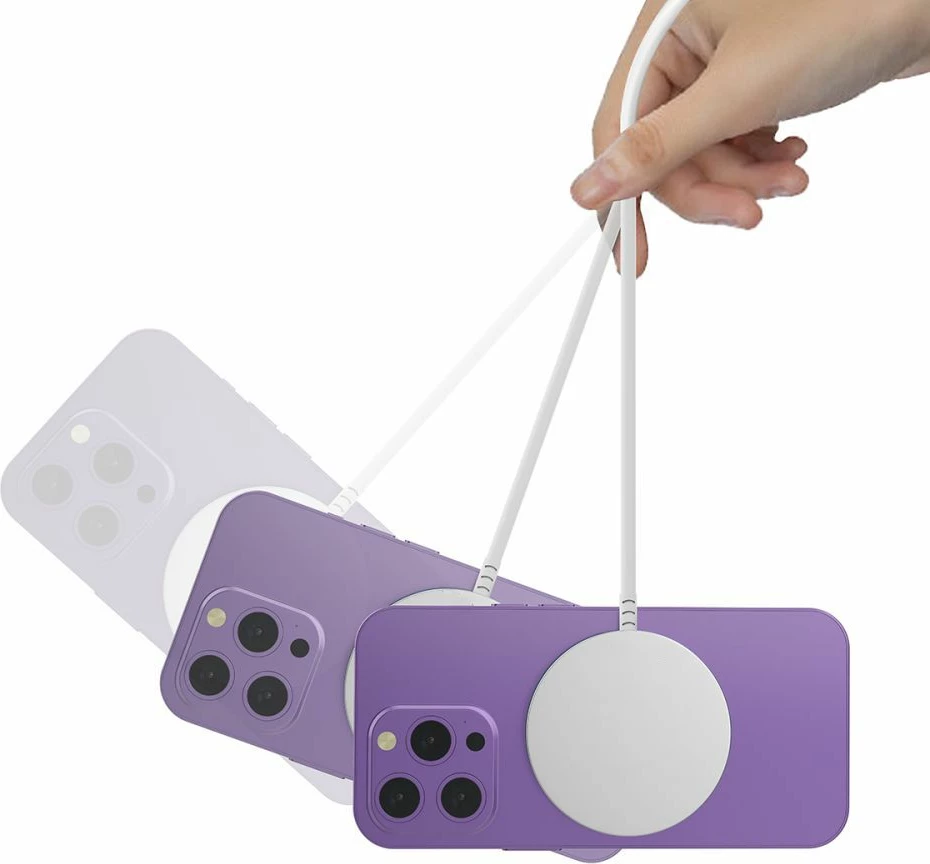 Karikues wireless magnetik Tech-Protect QI15W-A44 me MagSafe, Bardhë