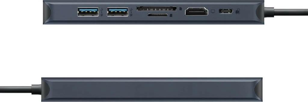 Hub USB-C Targus HyperDrive EcoSmart Gen.2, 2x USB 3.2, HDMI 4K, Ethernet, lexues kartelash, 100W PD, blu