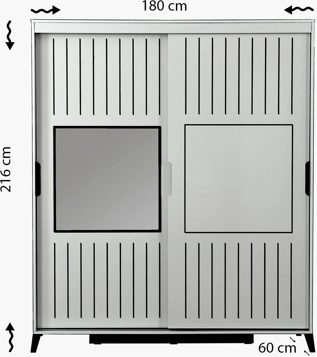 Dollap Walnut Skye Decor, Pasific Home Fuga 180