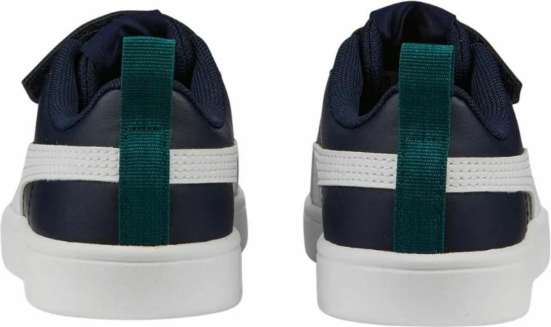 Atlete për fëmijë Puma, të bardha dhe blu deti