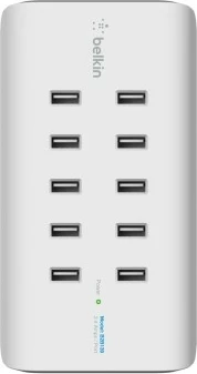 Karikues Belkin Rockstar, Universal, 10 USB 2.0, i bardhë