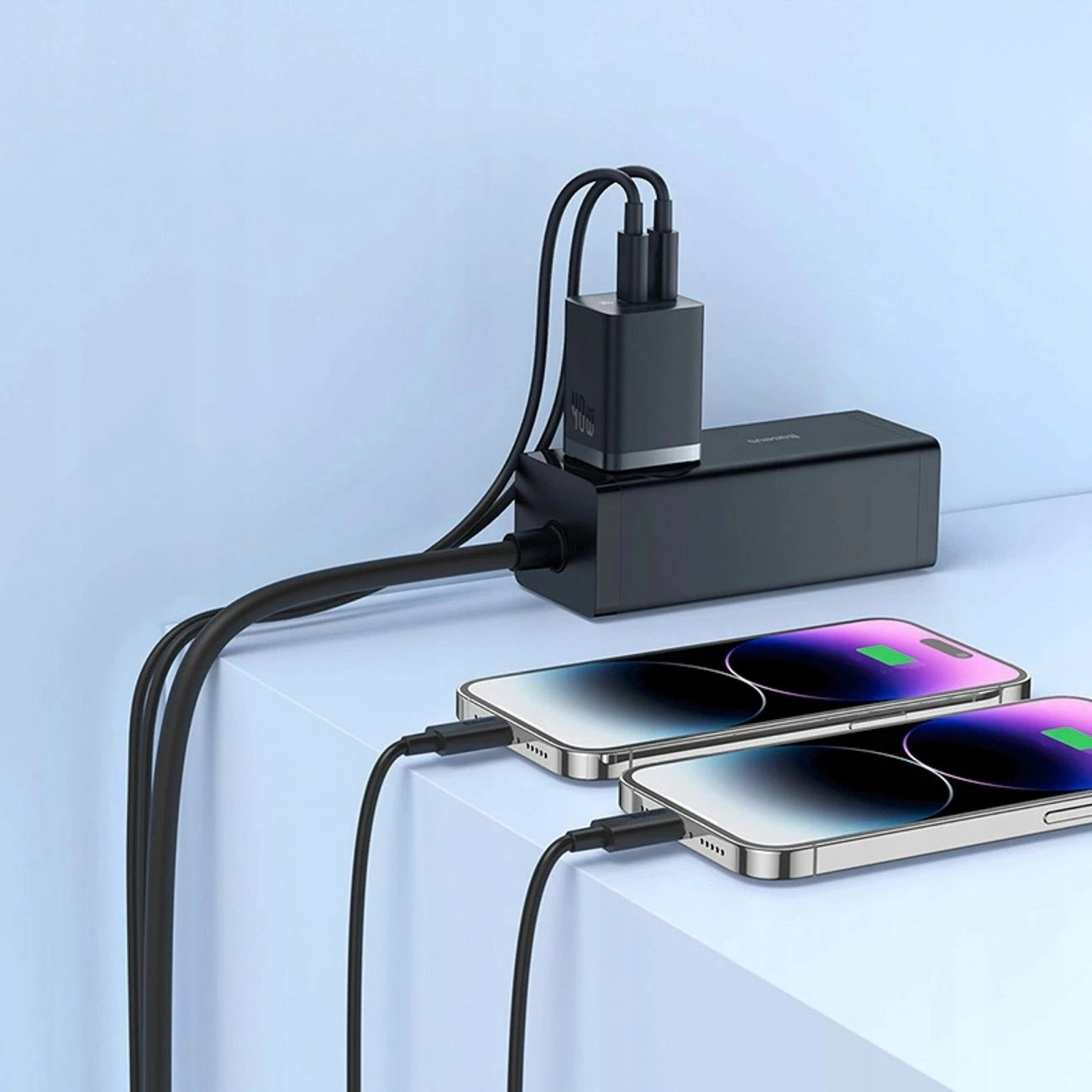 Karikues Baseus GaN5 Pro CCGAN40CE-M 40W 2x USB-C PD/PPS, i zi