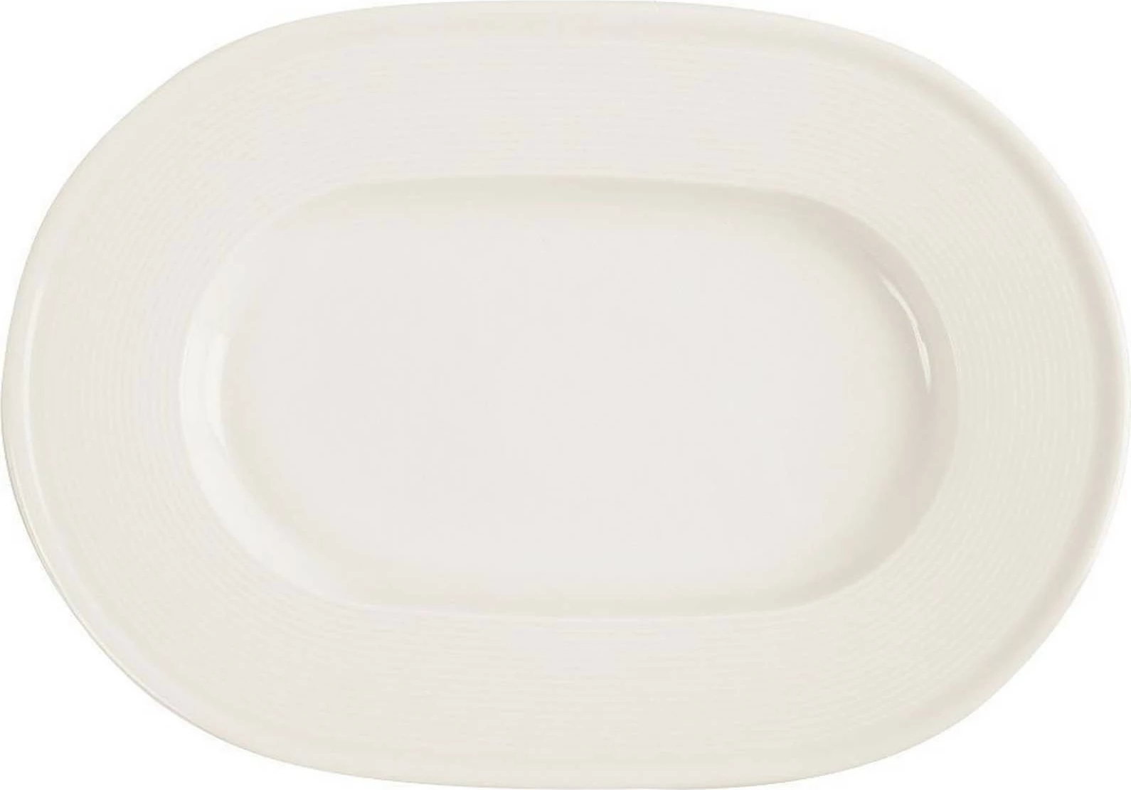 Pjatë ovale Porland Line Ø280 mm, krem, set 6 copë